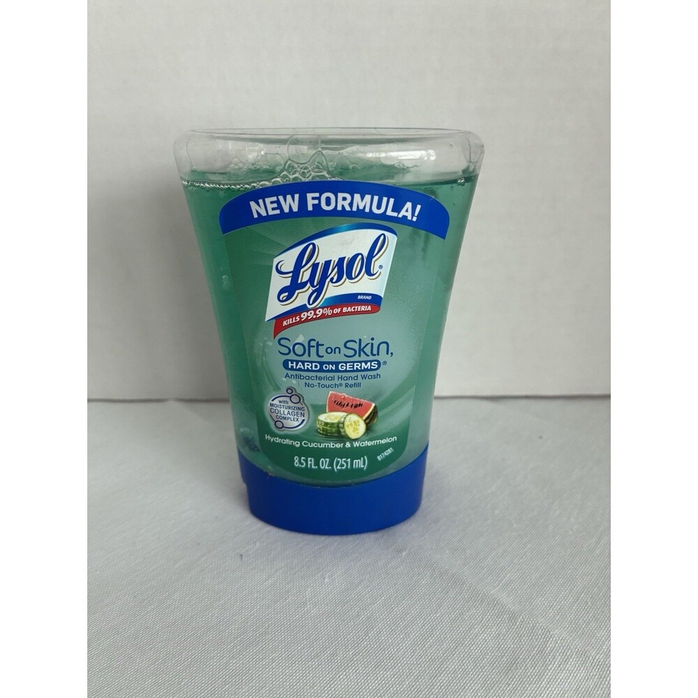 Lysol No-Touch Soft Skin Antibacterial Cucumber & Watermelon Refill SEALED
